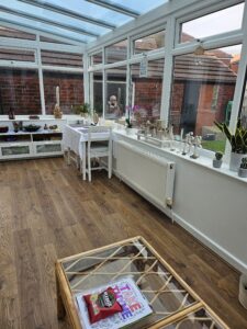 Workshops are done in this lovely therapeutic area. Whilst the Yoga is outside.